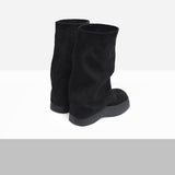 Benne Suede Platform Sole Boots