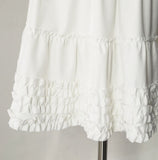 Blly Shirring Tiered Midi Skirt