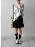 Deserve Lettering Overfit Short-Sleeved T-Shirt