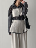 [Skirt SET] Fondue Banding Wide Slacks