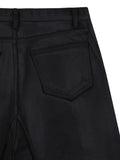 WAX COATED BIKER PANTS
