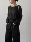 Two Pocket Nylon Long Wide Slacks