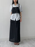 Silky Roll-up Overfit Short Sleeve Shirt