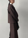 [Setup Available] Monet No Collar Overfit Tweed Jacket