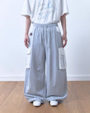 Patch Nylon Curved Pants