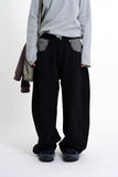 Wellington check balloon cotton pants