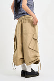 String Balloon Bermuda Pants
