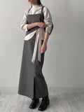 [FW/Setup Available] Bocashi Button Long Skirt