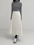 Ribbed Slim Fit Turtleneck T-Shirt