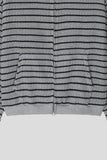 Stone Striped Zip Hoodie