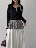 [Tie SET] Stripe frill sleeveless