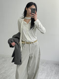 Biolle Tie Cardigan T-shirt