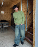 Leun Round Mohair Knit