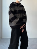 Stripe Warmer Knit Hood