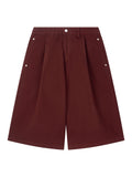 Mars Pleats Cotton Bermuda