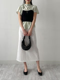 Cookie Button H-Line Long Skirt