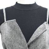 Diren ribbed T-shirt + Bustier Set