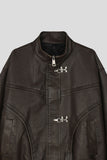 Hook Washed Leather Jacket