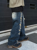Vintage Scratch Balloon Denim