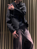 Pink Teen Black Washed Denim