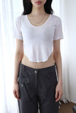 U-neck Slim T-shirt