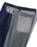 Patchwork Denim Half Pants