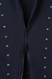Ie Stud Waffled Jumper