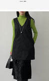 Suede V-neck Mini One Piece