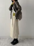 Hunt No Collar Loose Fit Leather Jacket