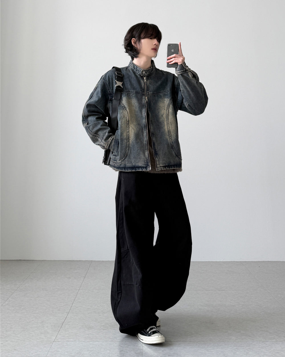 【YOURNUS】Boten Curved Denim Jacket YOURNUS (ユアノス) - ボーテンカーブデニムジャケット / Boten