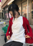 TWISTED BUTTON CARDIGAN