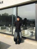 DL ribbed knit zip-up