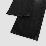 Stone wide denim pants