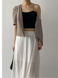 [summer] Repair Van Double Crop Half Jacket