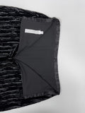 Velour layered pleated skirt