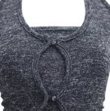 Raqueen Halter Slit Layered Knit T-shirt