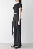 Ruble Slim T-shirt + Wrap Pants Set