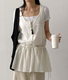 Somi See-through Frill Sleeveless Blouse