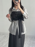Renne Belted Loose-Fit Blouse