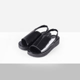 Benin Crinkle Platform Sandals