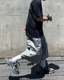 Metallic Light Cargo Bermuda Pants