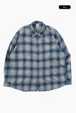 Raven washed check shirt