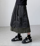 Camo Layered Bermuda Pants
