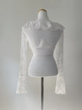 Garnia flower lace cardigan