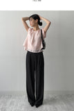 Tencel Semi Wide Denim Slacks