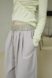 leather banding slacks