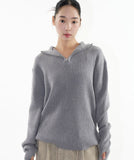 Jun half zip-up warmer knit