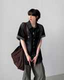 Nozuka Denim Half Shirt