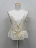 Frilled See-through Layered Bustier