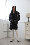Leather padded jumper
